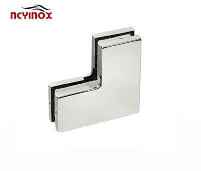 10-12mm glas rustfrit stål rammeløs dør glaspatch, der passer til glas